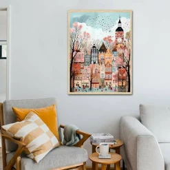 Diamond Painting Kits for Adults DIY 5D Diamond Art Paint with Round Diamonds Full Drill Gem Art London Painting Kit for Home Wall Decor Gifts 12x16inch