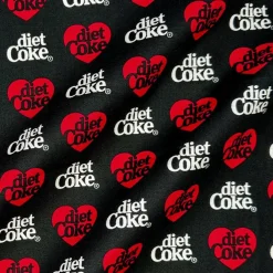 Diet Coke® Hearts Cotton Quilting Fabric