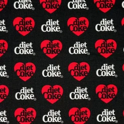 Diet Coke® Hearts Cotton Quilting Fabric