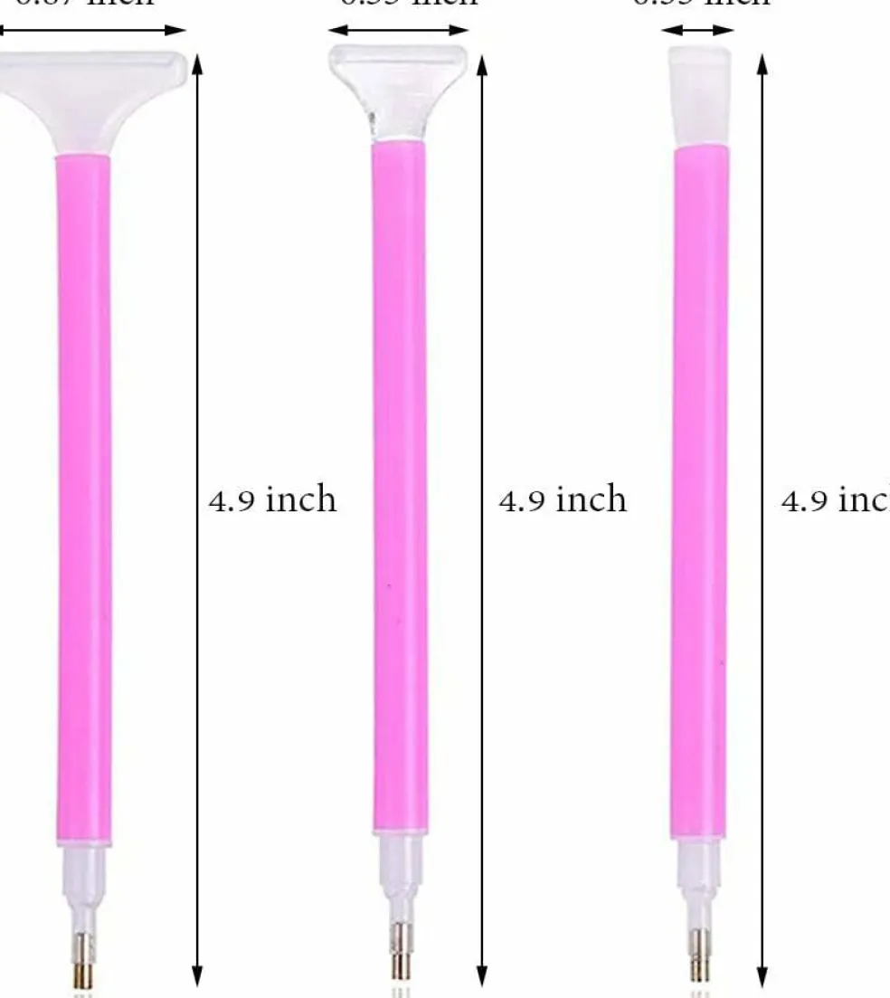 3 Different Types DIY 5D Diamond Embroidery Pen for Diamond Rhinestone Painting Tool