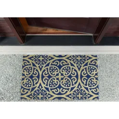DII® Blue Tunisia Scroll Doormat