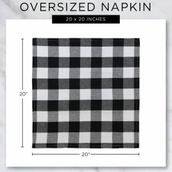 DII® Buffalo Check Oversized Napkin, 6ct.