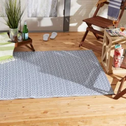 DII® French Blue Diamond Outdoor Rug, 4ft. x 6ft.