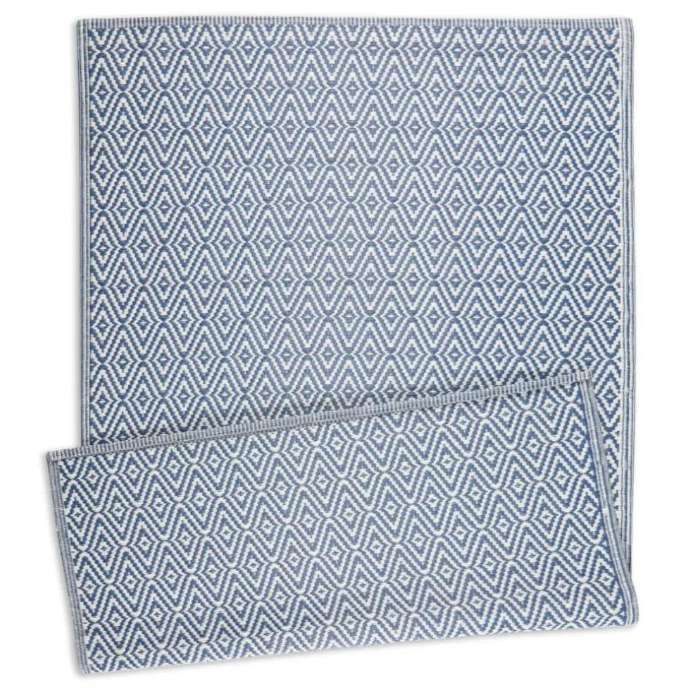 DII® French Blue Diamond Outdoor Rug, 4ft. x 6ft.
