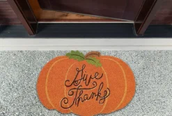 DII® Give Thanks Pumpkin Doormat