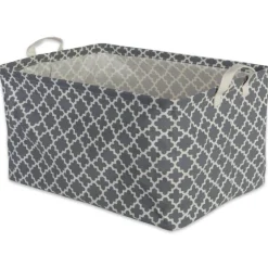 DIIĀ® Gray Lattice Laundry Bins, 2ct.