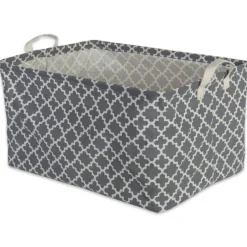 DII® Gray Lattice Laundry Bins, 2ct.