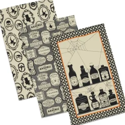 DII® Mixed Hocus Pocus Printed Dishtowels, 3ct.