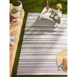 DII® Multi Tone Striped Outdoor Rug, 4ft. x 6ft.