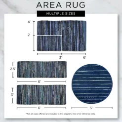 DII® Multi Wine Rag Rug
