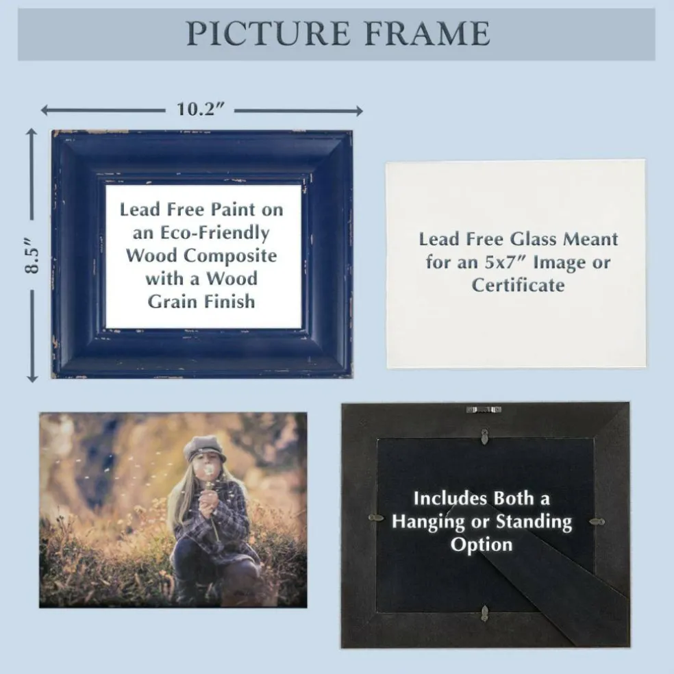 DII® Navy Distressed Farmhouse Frame