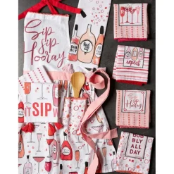 DII® Pop Fizz Home Collection Sip Sip Hooray Apron