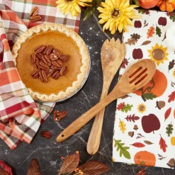 DII® Pumpkin Spice Plaid Dishtowel Set