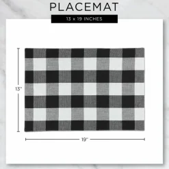 DII® Pumpkin Spice Plaid Placemats, 6ct.
