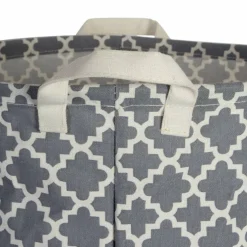 DII® Round Lattice PE-Coated Cotton Polyester Laundry Hamper