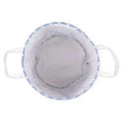 DII® Round Lattice PE-Coated Cotton Polyester Laundry Hamper