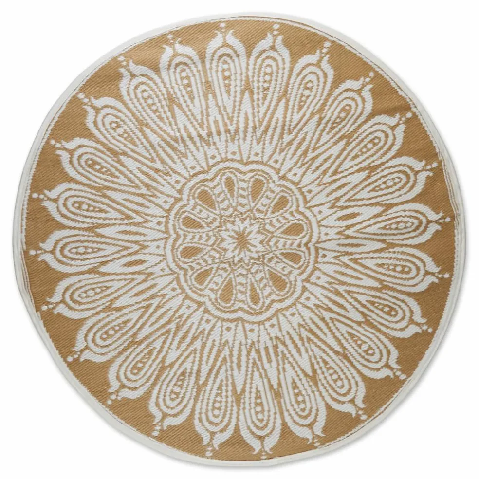 DII® Round Sunflower Outdoor Rug, 5ft.