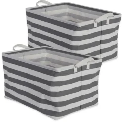 DIIĀ® Striped Laundry Bins, 2ct.