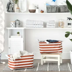 DII® Striped Laundry Bins, 2ct.