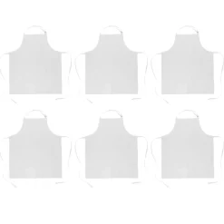 DII® White Chef Aprons, 6ct.