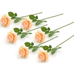 DIIĀ® Yellow Flower Open Rose Set, 6ct.