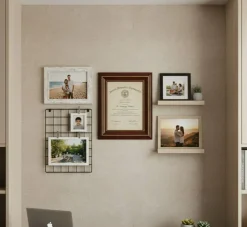 Diploma Frame With Photo Opening Matte Black Oyster Shell Over Gold Mat - Fits 11 x 14 Degree and Picture Made in the USA