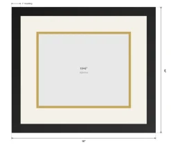 Diploma Frame x 8 Professional License - Graduation Matte Black Hardwood With Dark Red double mat