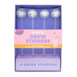 Disco Drink Stirrers, 4ct.