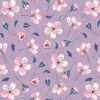 Ditsy Blooms Lavender Anti-Pill Premium Fleece Fabric | By The Yard