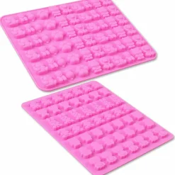 Diverse Animal & Fruit Silicone Chocolate Candy Making Molds, Gummy Mold, Food Grade Silicone, 4 Pcs