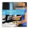 Dixie SmartStock Tri-Tower Mediumweight Polystyrene Dispensing Fork - Black (960/Carton)