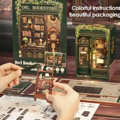 DIY Book Nook Kit - Owl Bookstore