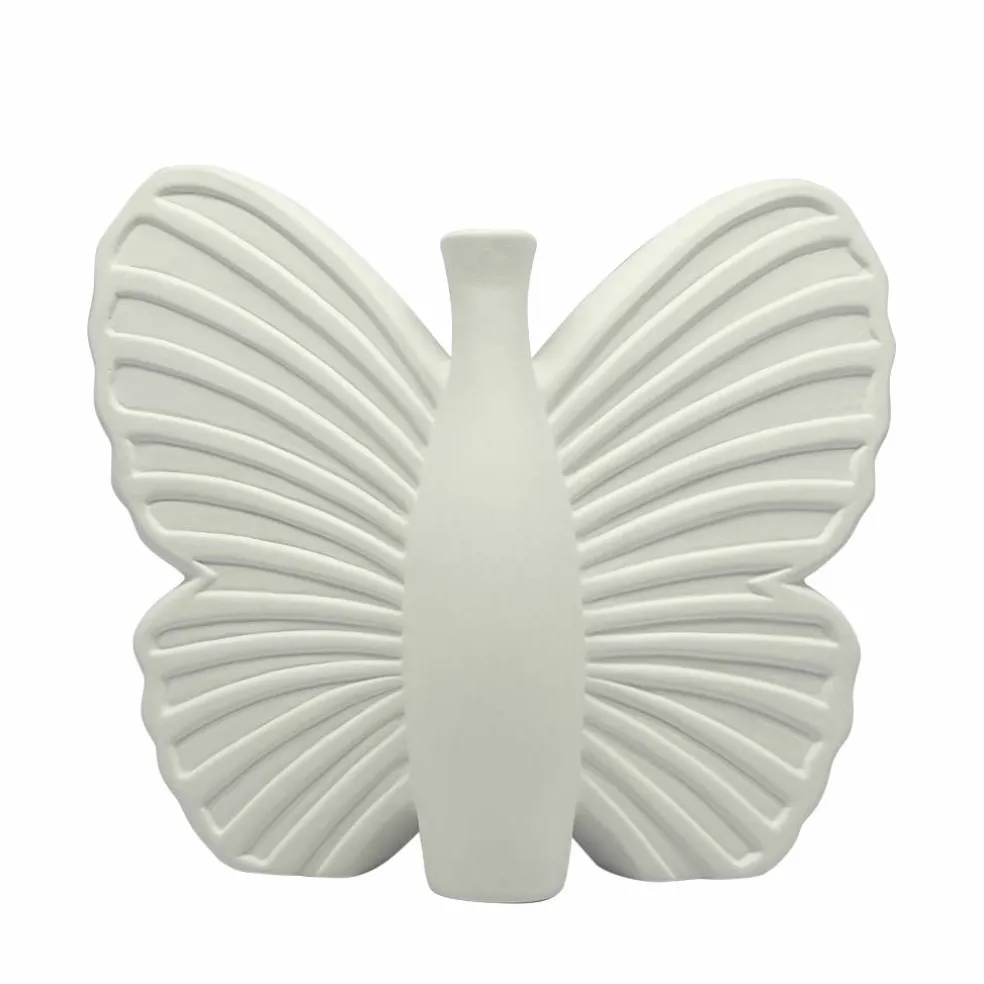 8" DIY Ceramic Butterfly Vase by Make Market®