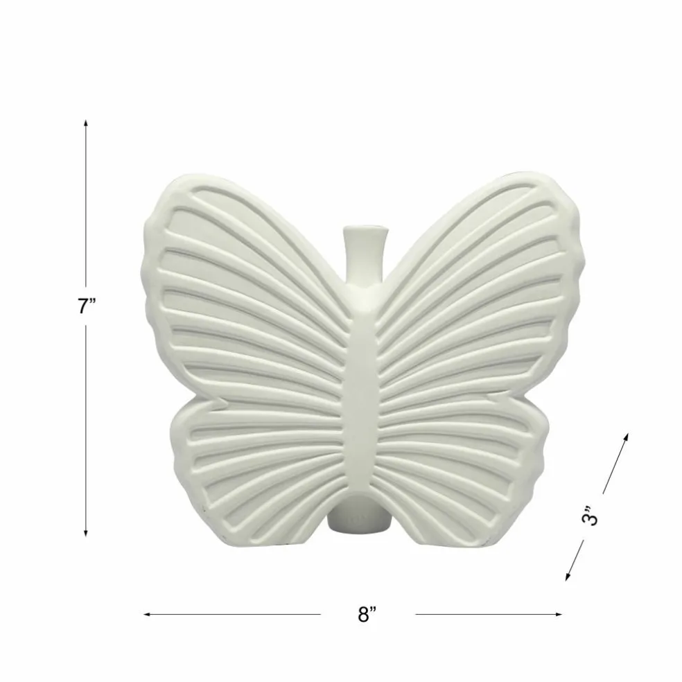 8" DIY Ceramic Butterfly Vase by Make Market®