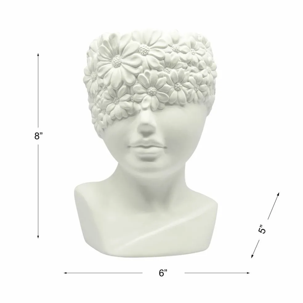 8" DIY Ceramic Floral Girl Vase by Make Market®