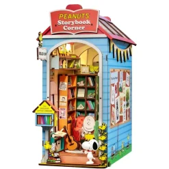DIY Miniature Book Nook Kit - Peanuts Storybook Corner