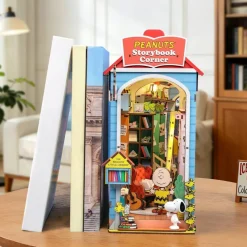 DIY Miniature Book Nook Kit - Peanuts Storybook Corner