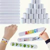 DIY White Slap Bracelets for Kids, Blank Decorate-Your-Own Craft, 12 Pc