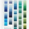 DMC Needlework Threads Color Card w/ Real thread