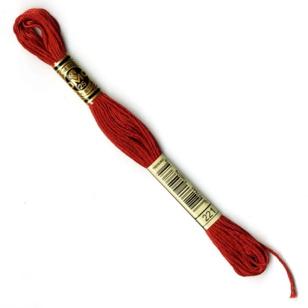 DMC® 117 6 Strand Cotton Embroidery Floss, Red