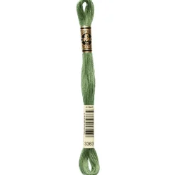 DMC® 6 Strand Embroidery Floss, Muted Green
