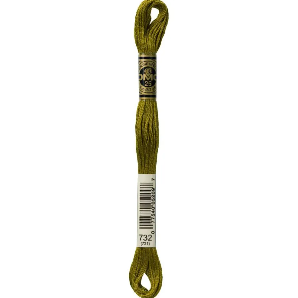DMC® 6 Strand Embroidery Floss, Muted Green