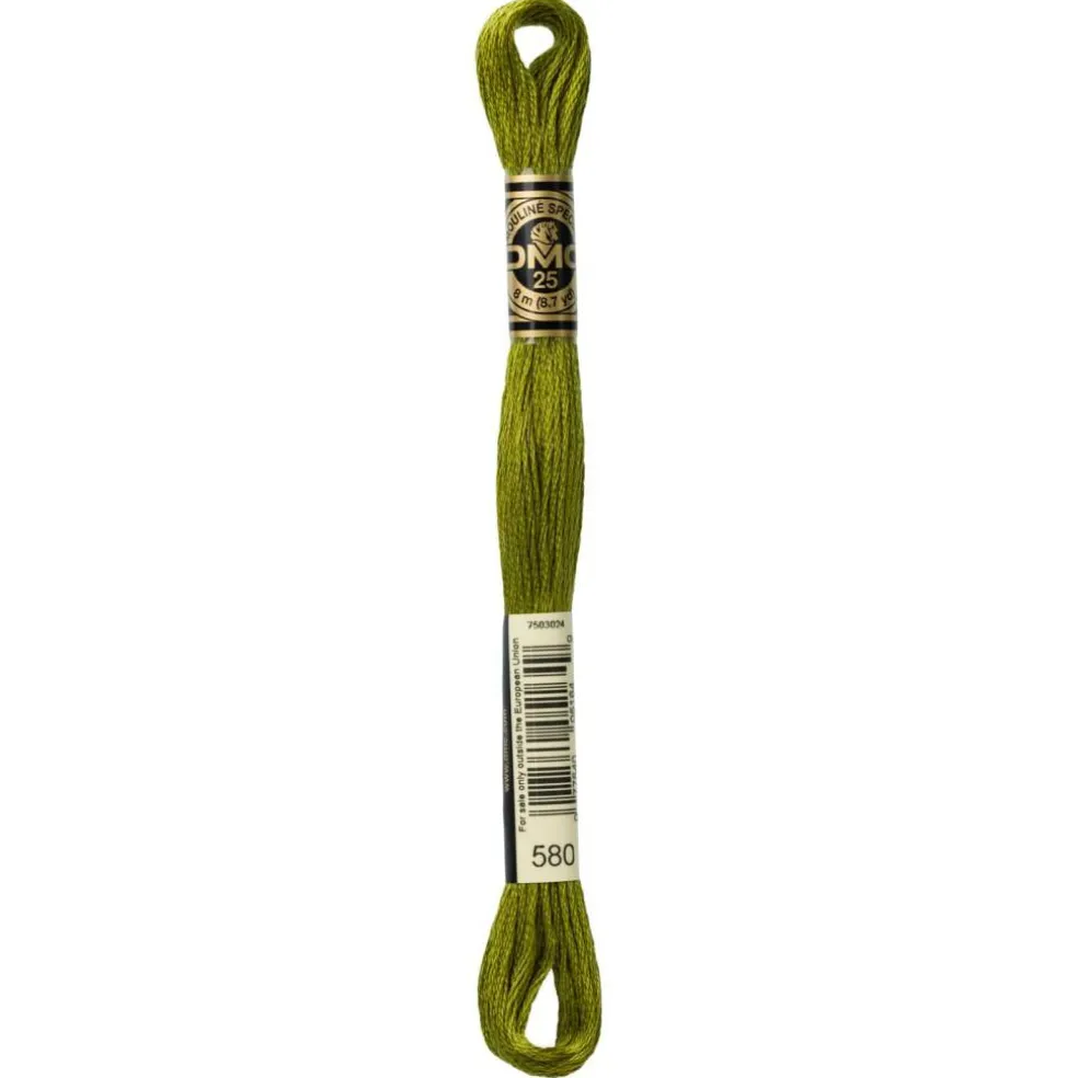 DMC® 6 Strand Embroidery Floss, Muted Green
