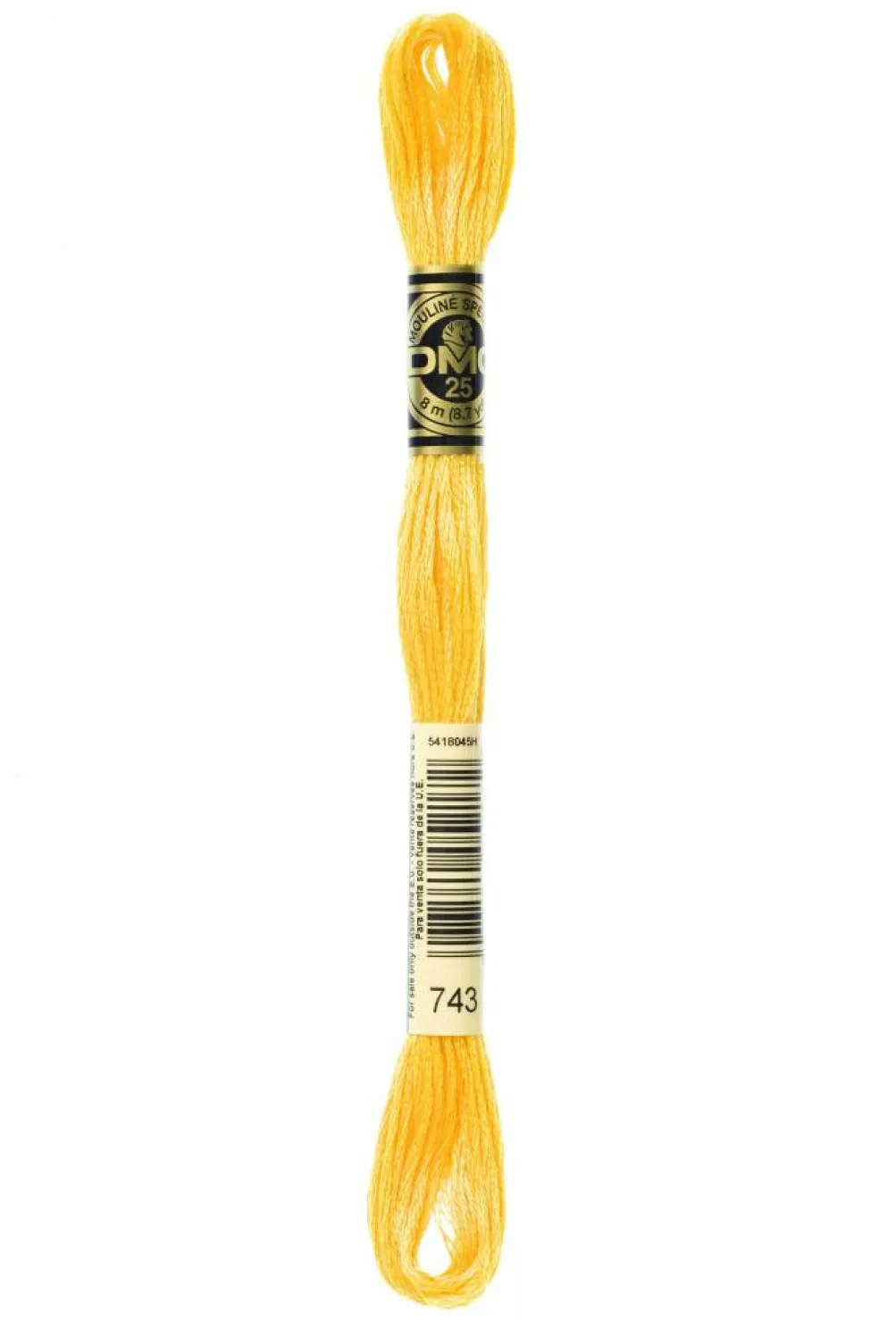 DMC® - 743 -- (Yellow Banana)-- Six-Strand Embroidery Floss Skein