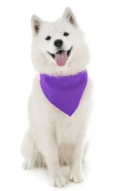Dog Cotton Bandanas - 4 Pack - Scarf Triangle Bibs for Small, Medium and Large Puppies, Dogs and Cats