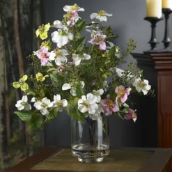 15" Dogwood Arrangement in Vase