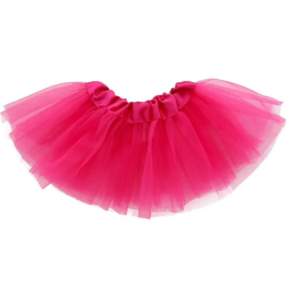 18" Doll Tutu 3-Layer Ballerina Hot Pink