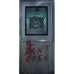 Don't Open Hospital Entryway Halloween Scary Door Decoration - 6'