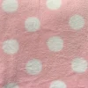 Dots on Pink Anti-Pill Fleece Fabric | By The Yard