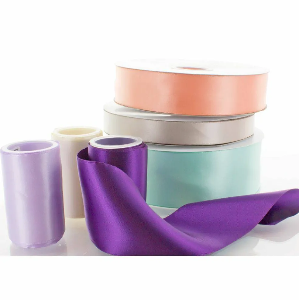 4" Double Faced Satin Ribbon 175 Shocking Pink 100yd